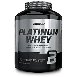 БиоТеч Platinum Whey / 2000г / мороженое бурбонская ваниль